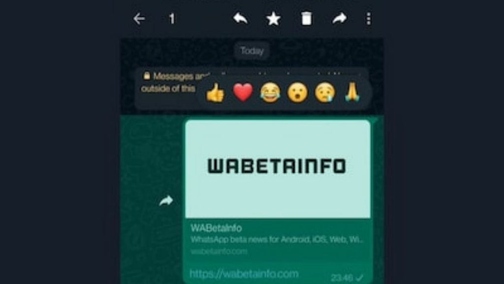WhatsApp rolls out message reactions for Android Users on Beta, 6 emojis preferences to be given