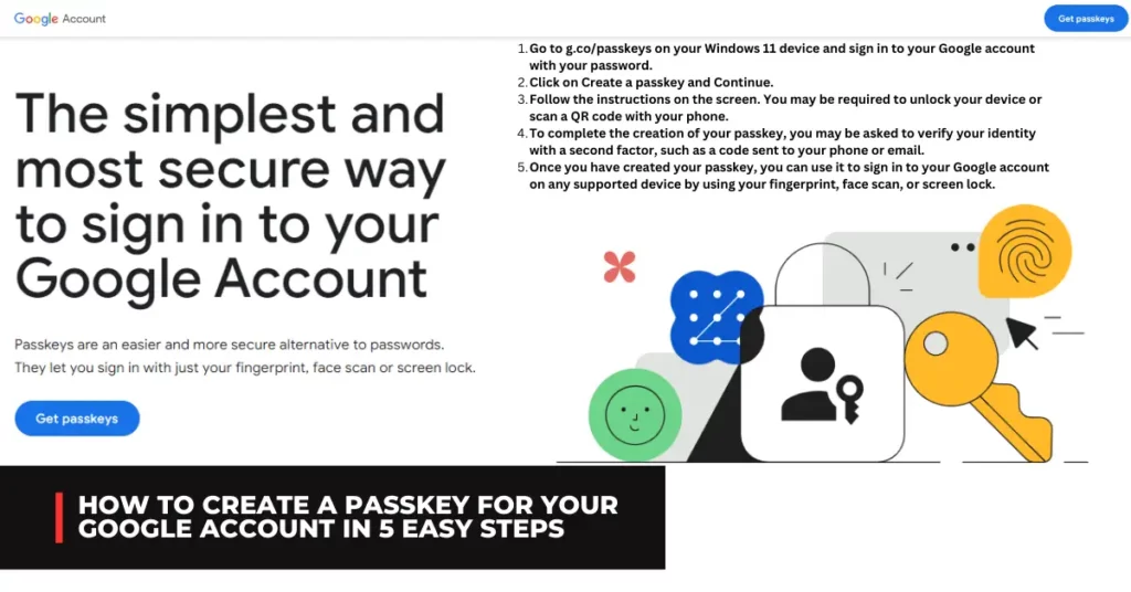 How to Create a Passkey for Your Google Account in 5 Easy Steps