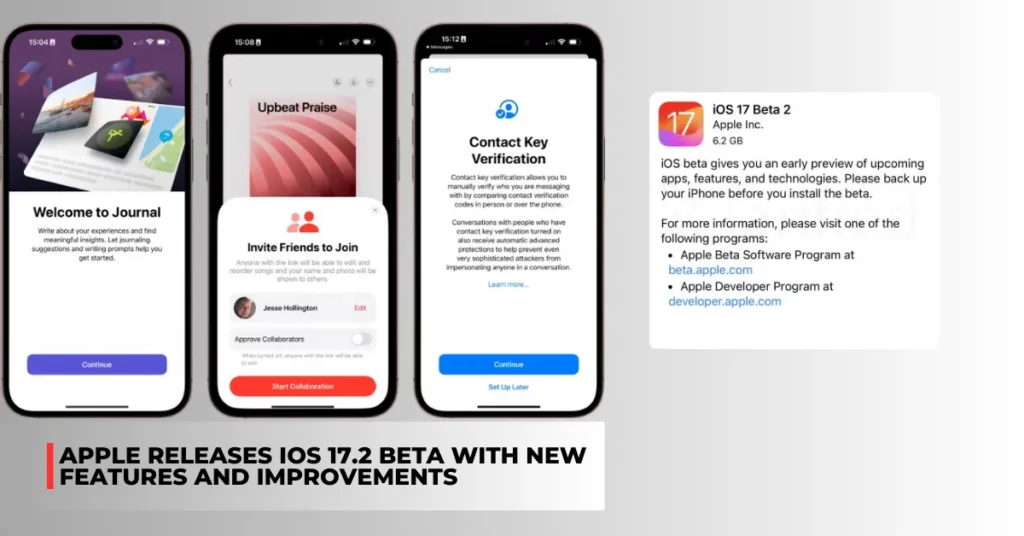 Apple releases iOS 17.2 beta