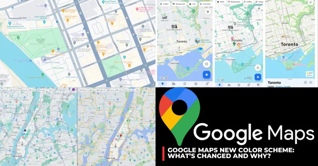 Google Maps New Color Scheme